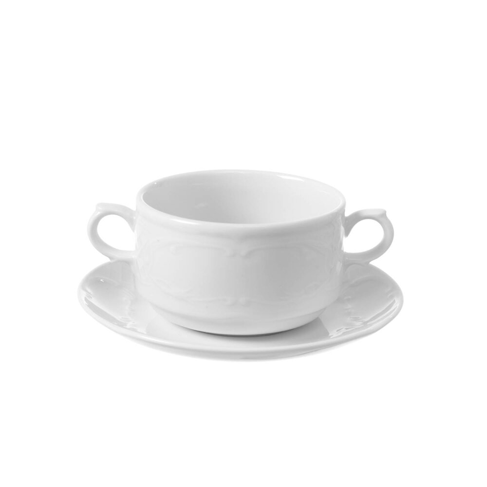 Hendi Schotels | Flora | Porselein | Wit | 12 Stuks | ø158mm