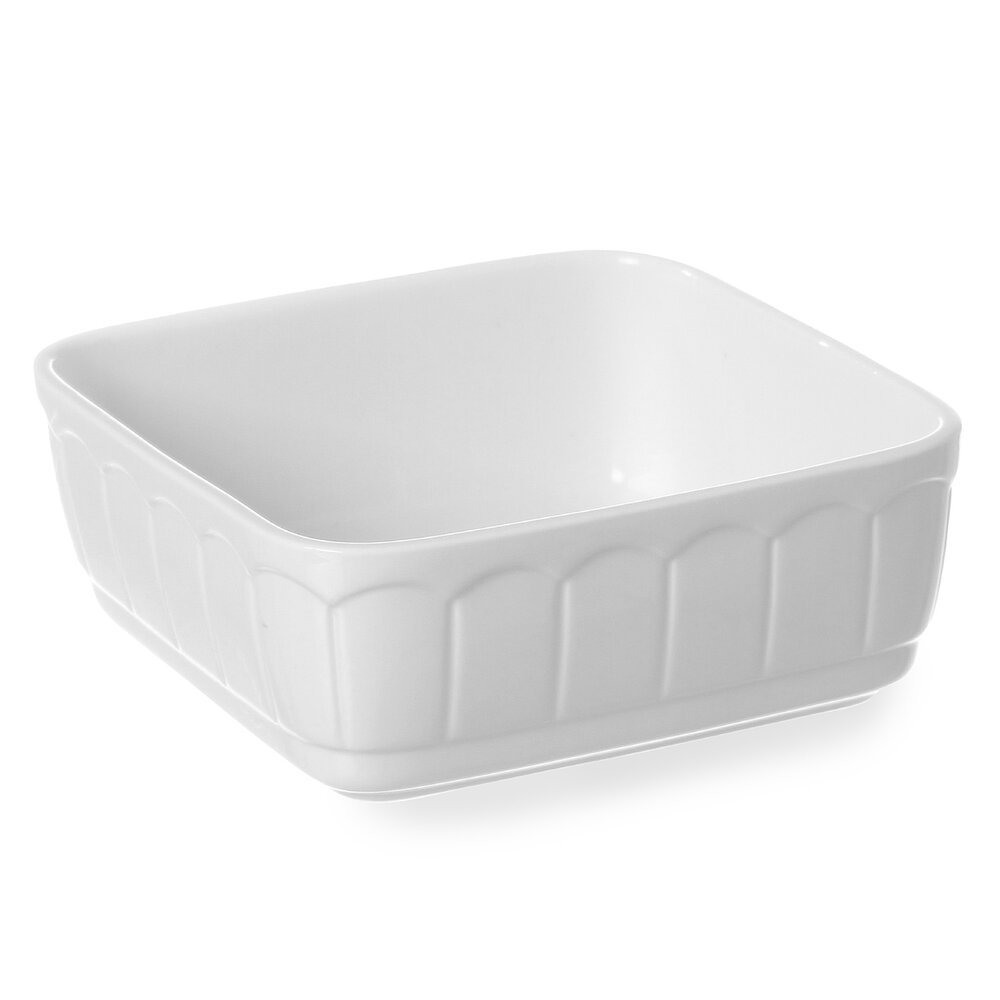 Hendi Serveerschaal | Rustica | Porselein | Wit | 110cl | Per Stuk | 165x165x65(h)mm