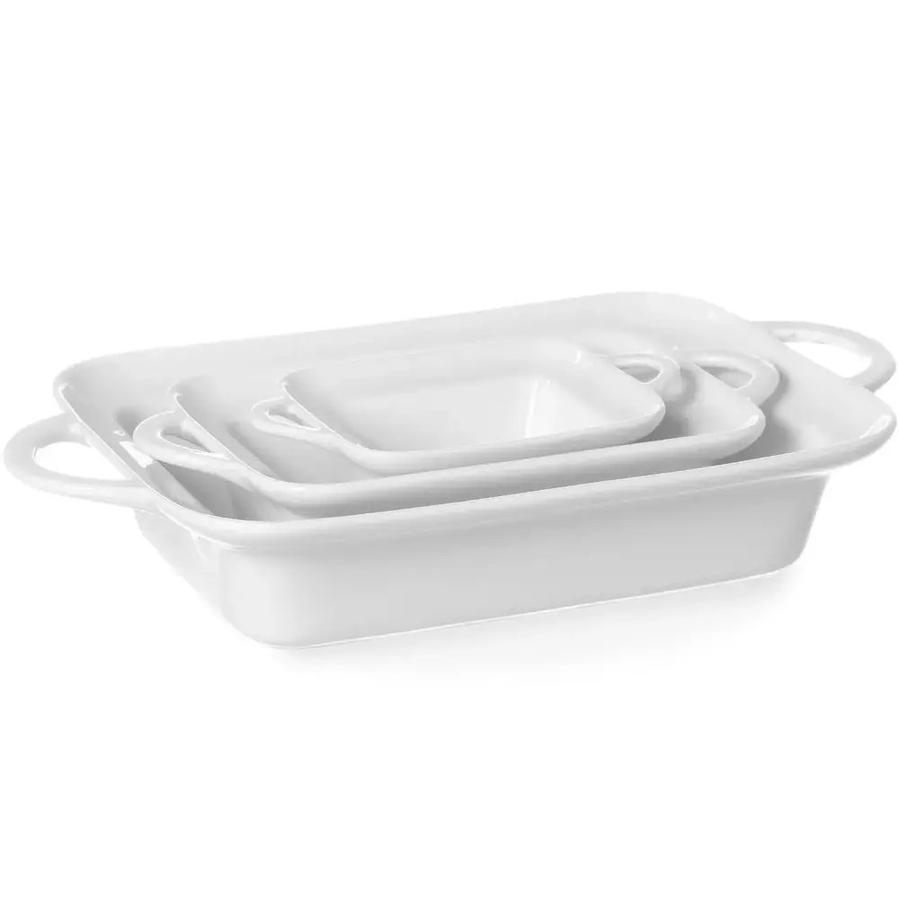 Hendi Serveerschalen | Porselein | Wit | 24cl | 6 Stuks | 160x101x45(h)mm
