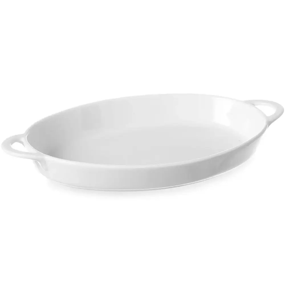 Hendi Serveerschalen | Porselein | Wit | 80cl | 6 Stuks | 324x185x38(h)mm