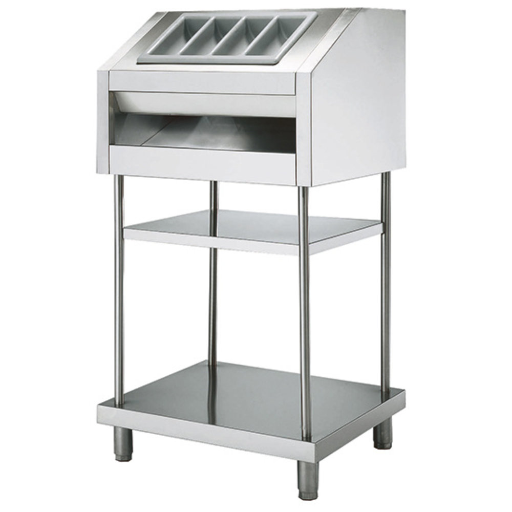 Mastro Servieskast | Rvs | Met Brood- en Bestekdispenser | 686x700x1450(h)mm
