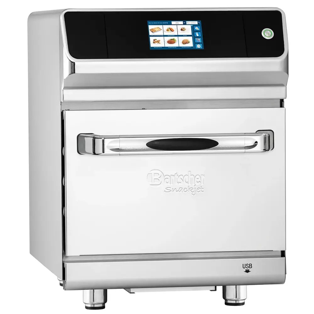 Bartscher High Speed Oven | Snackjet | Elektrisch | 25°c/280°c | Hetelucht + Magnetron | 3.5kw (230v) | Touchscreen + Usb | 460x670x615(h)mm