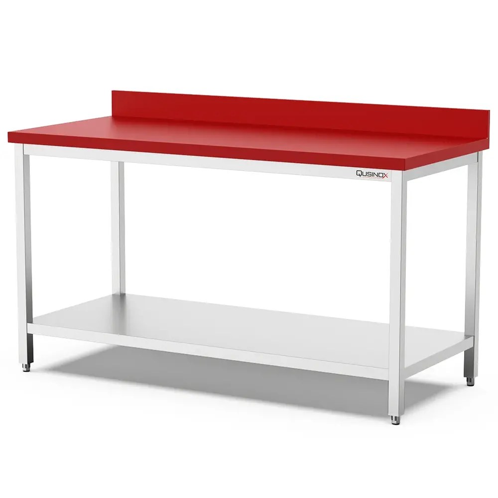 Qusinox Snijwerktafel | 700 Line | Rvs/polyethyleen | Bodemschap | Diepte 700 | Hoogte 900 | Breedte 1200-1600 | Achteropstand | Zelfmontage