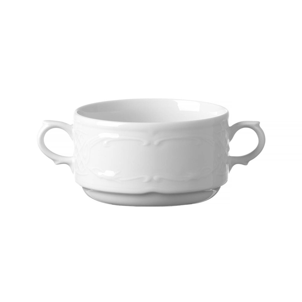 Hendi Soepkommen | Flora | Porselein | Wit | 25cl | 12 Stuks | ø100mm