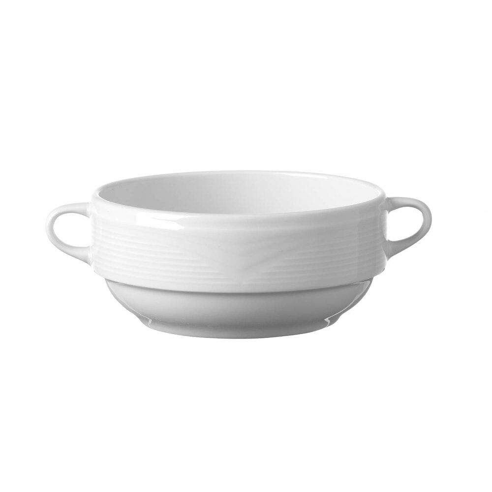 Hendi Soepkommen | Saturn | Porselein | Wit | 38cl | 12 Stuks | ø120mm