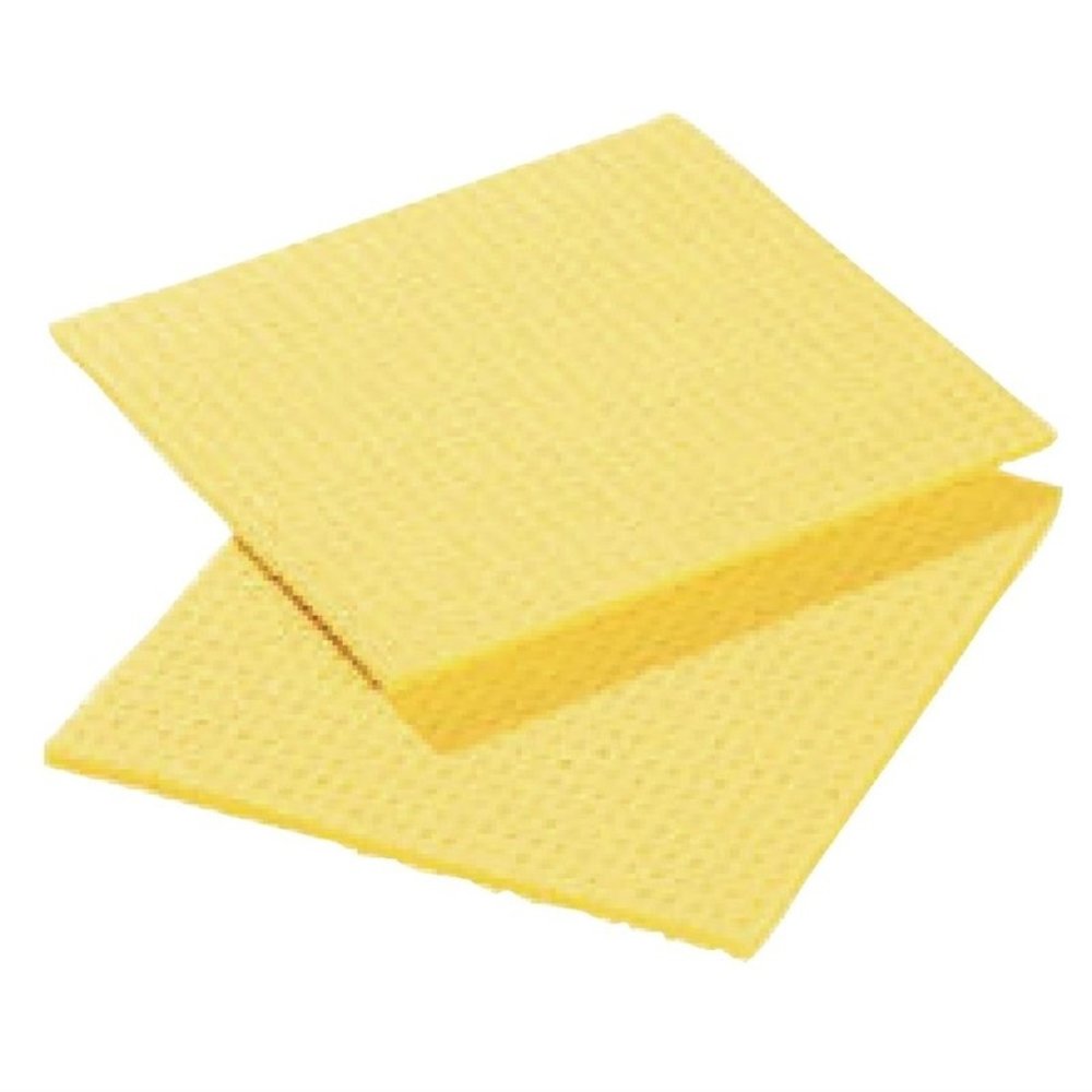 Gastronoble Sponsdoekje Geel | 10 Stuks | Cellulose /polyester | 20,6x18,5(h)mm
