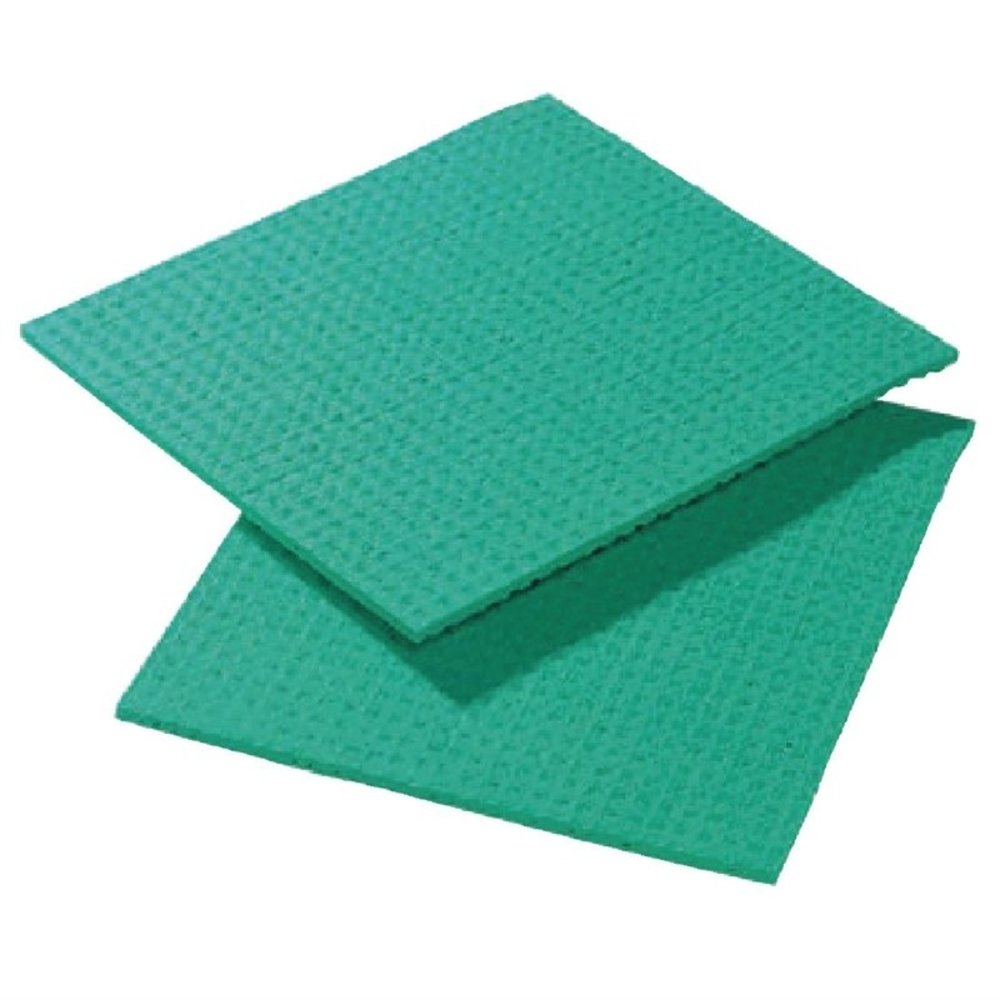 Gastronoble Sponsdoekje Groen | 10 Stuks | Cellulose/polyester | 20,6x18,5cm