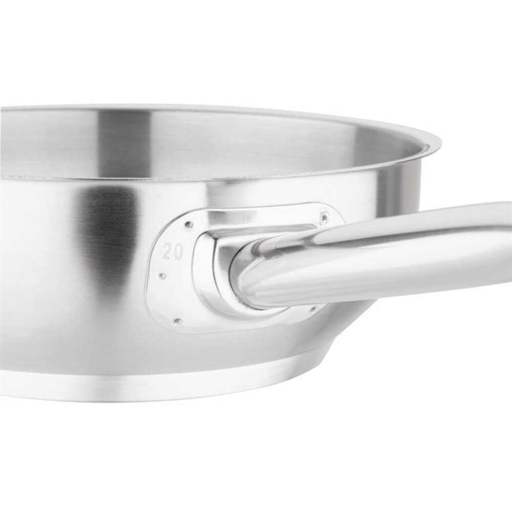 Vogue Sauteuse | Rvs/aluminium | 1.8l | Div. Warmtebronnen | ø200x69(h)mm
