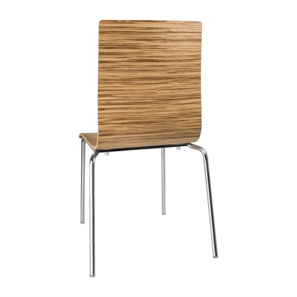Bolero Stoelen | Hout/staal | Hout (eiken) | Grijze Poten | Indoor | Stapelbaar | 4 Stuks | 505x520x855(h)mm