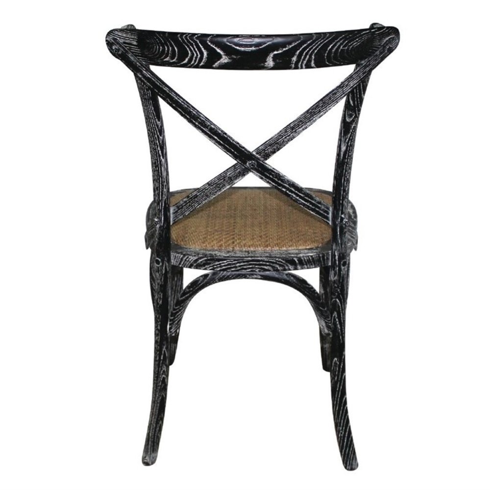 Bolero Stoelen | Rotan/hout | Brown | Black Wash Frame | Indoor | 2 Stuks | 495x550x890(h)mm