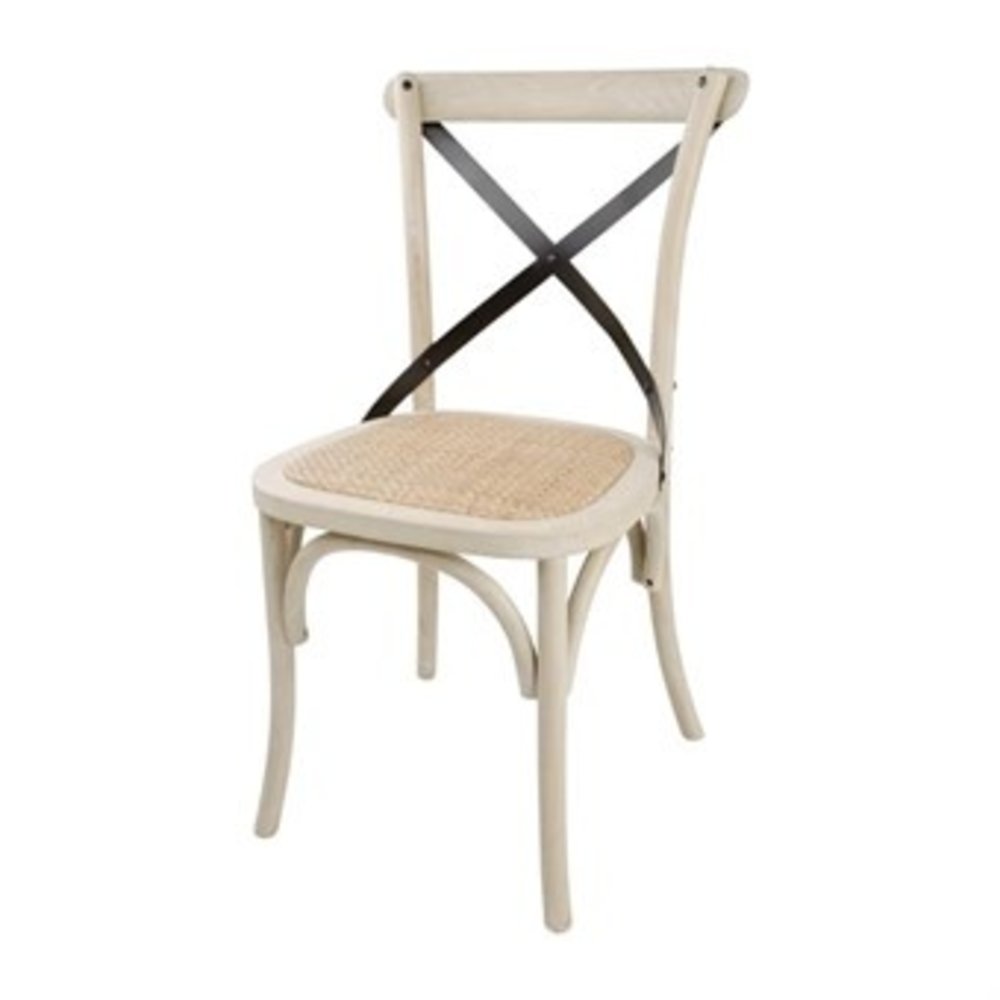 Bolero Stoelen | Rotan/hout | Ecru | Indoor | 2 Stuks | 460x540x880(h)mm