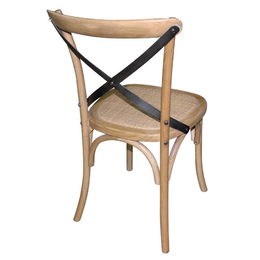 Bolero Stoelen | Rotan/hout | Naturel | Indoor | 2 Stuks | 495x550x890(h)mm
