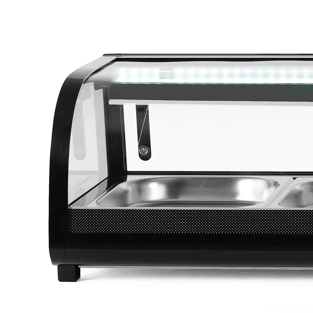 Arktic by Hendi Sushivitrine | Zwart | 5x 1/2 GN | 0°c/+12°c | Statisch | 1 Niveau | 1800x420x265(h)mm