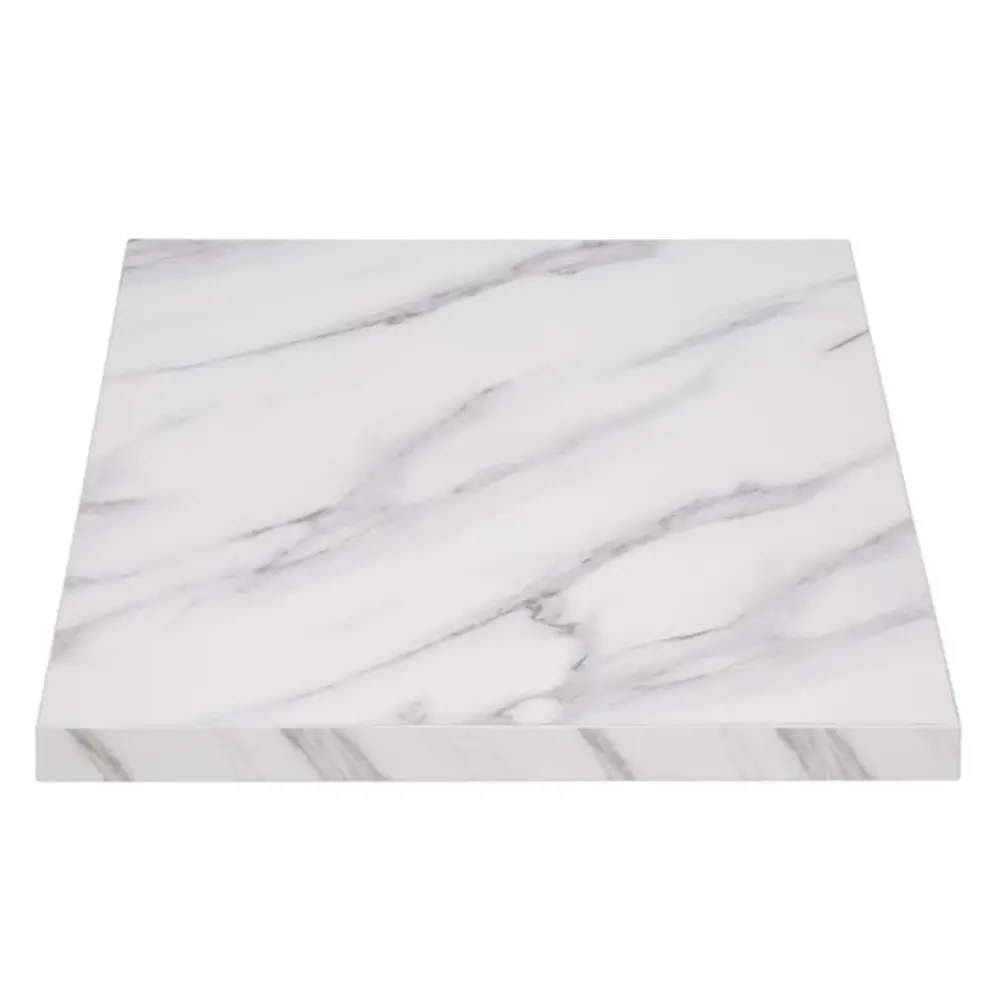 Bolero Tafelblad | Marmerlook | Indoor | Voorgeboord | 700x700mm