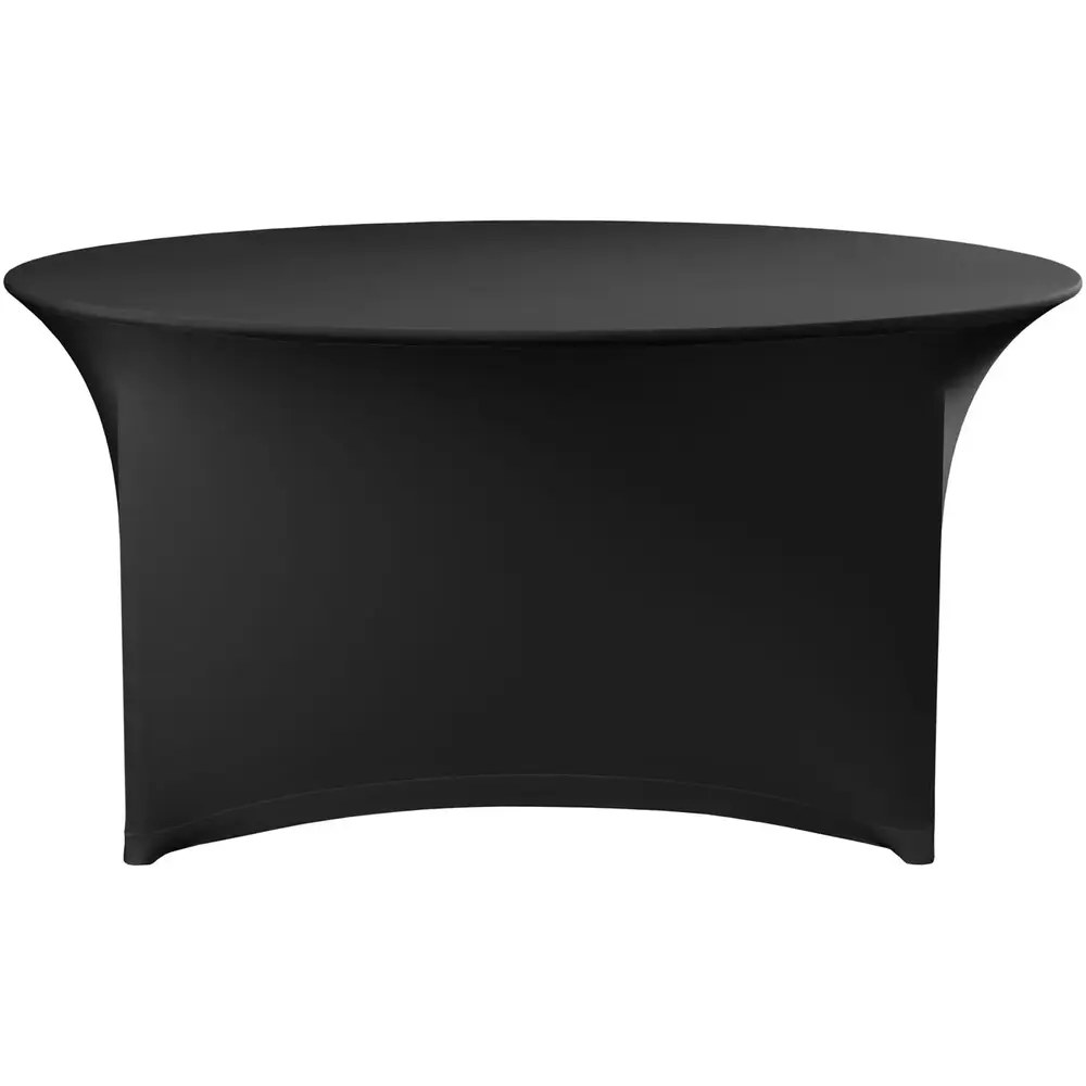 Hendi Tafelhoes | Zwart | Polyester/elastaan | ø1500x760(h)mm