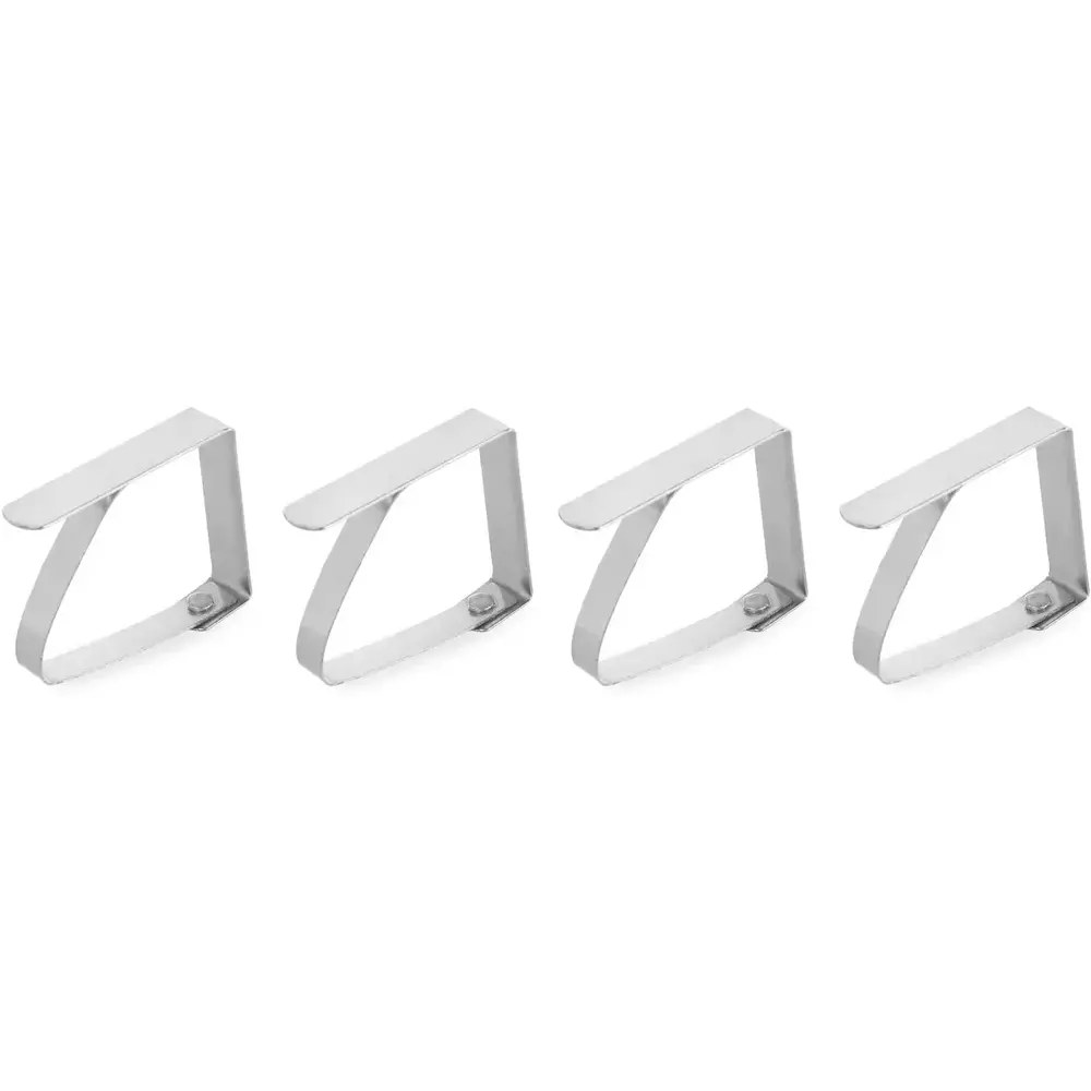 Hendi Tafelkleedklemmen | Rvs | 4 Stuks | 50x10x40(h)mm