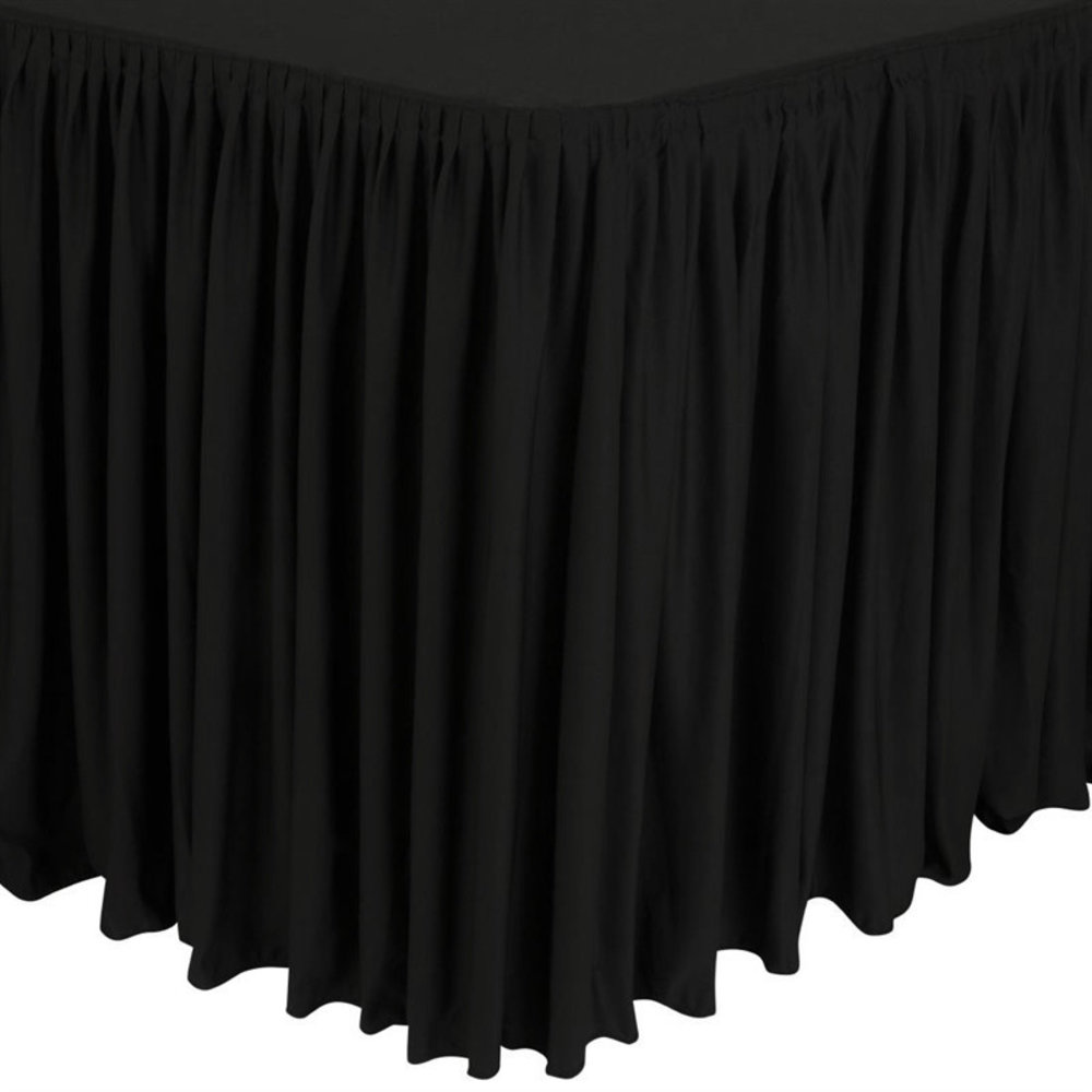 Gastronoble Tafelrok | Zwart | Polyester | Plissé-plooi | 1820x750x730(h)mm