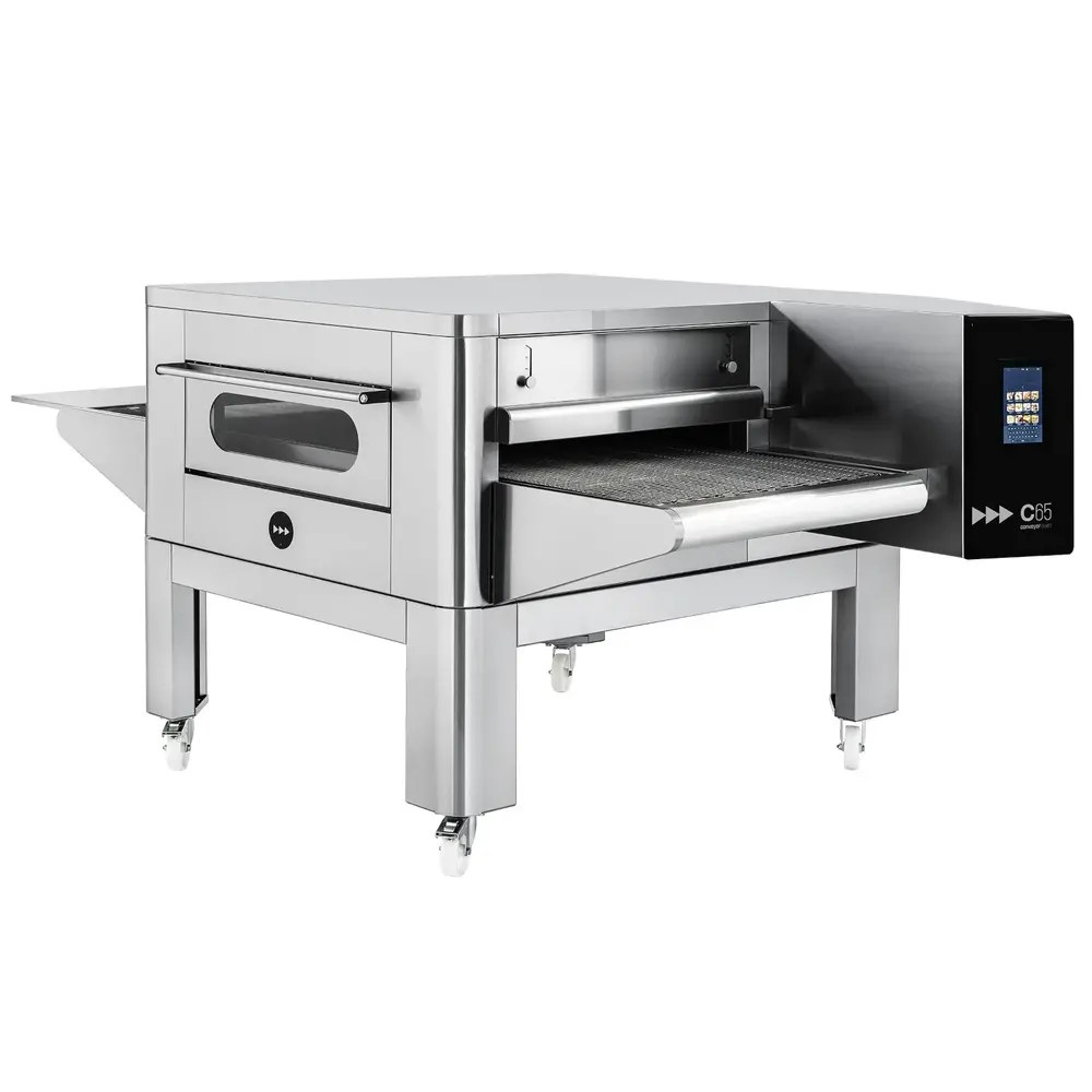 Prismafood Tunneloven | Gas | C65 | Met Onderstel | 137 Pizza's/u | 22.6kw | 65cm Band | 2070x1375x1090(h)mm