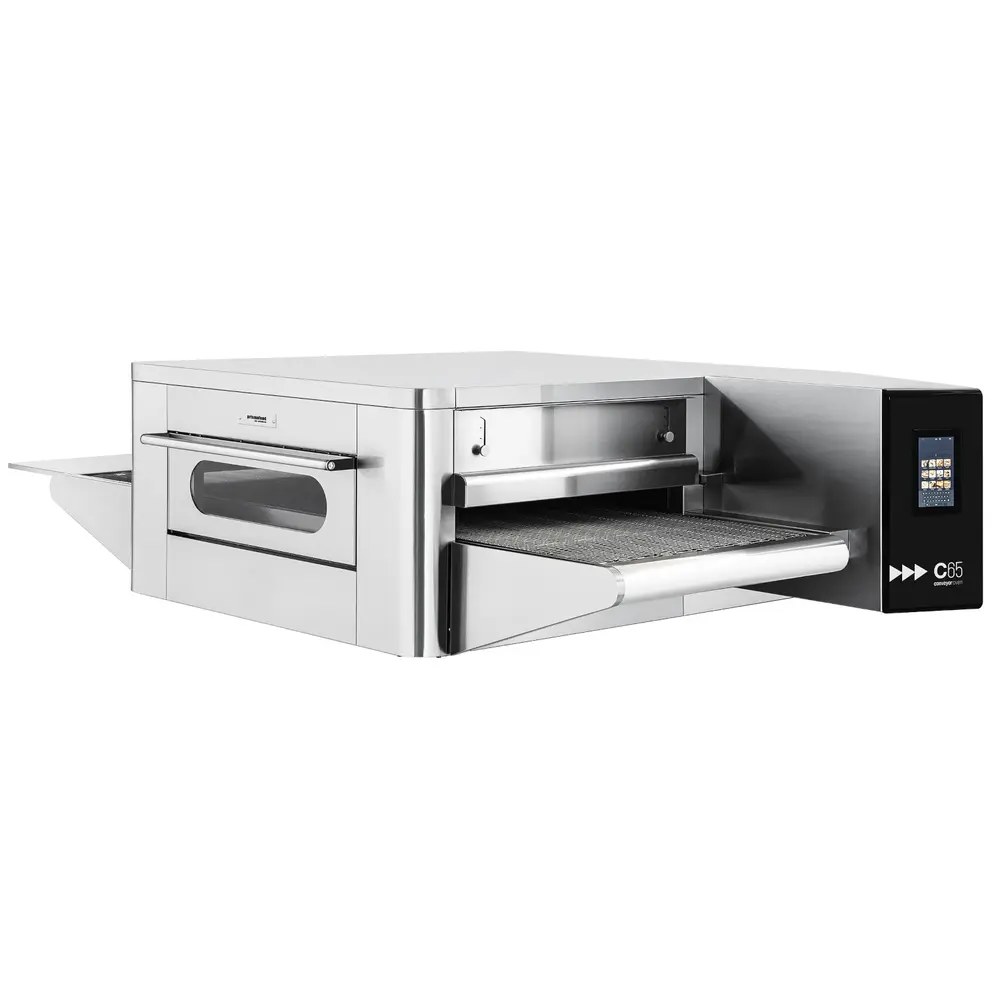 Prismafood Tunneloven | Gas | C65 | Met Onderstel | 137 Pizza's/u | 22.6kw | 65cm Band | 2070x1375x1090(h)mm