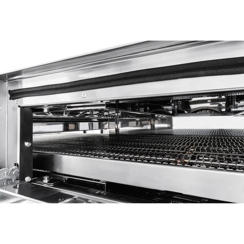 Prismafood Tunneloven | Gas | C65 | Met Onderstel | 137 Pizza's/u | 22.6kw | 65cm Band | 2070x1375x1090(h)mm