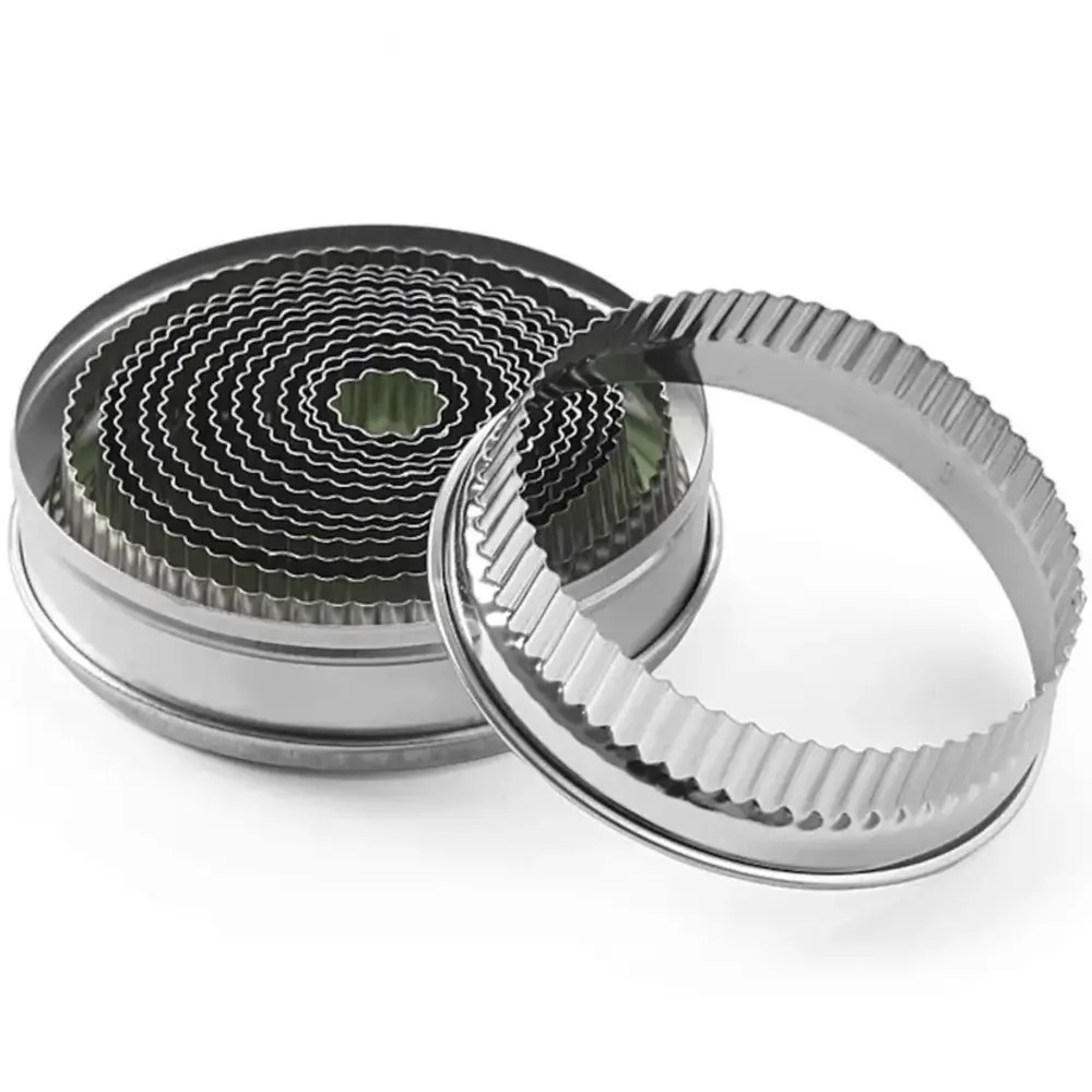 Hendi Uitsteekvormen | 14-delig | Rond | Gekarteld | ø18-108mm