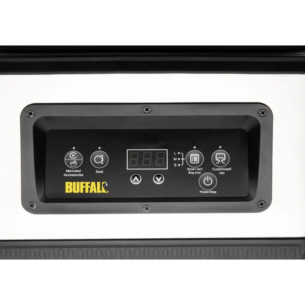 Buffalo Vacumeermachine | Seallengte 300mm | Sealtijd 0-9sec | Vacumeertijd 20-80sec | Marineerfunctie | 371x449x269(h)mm