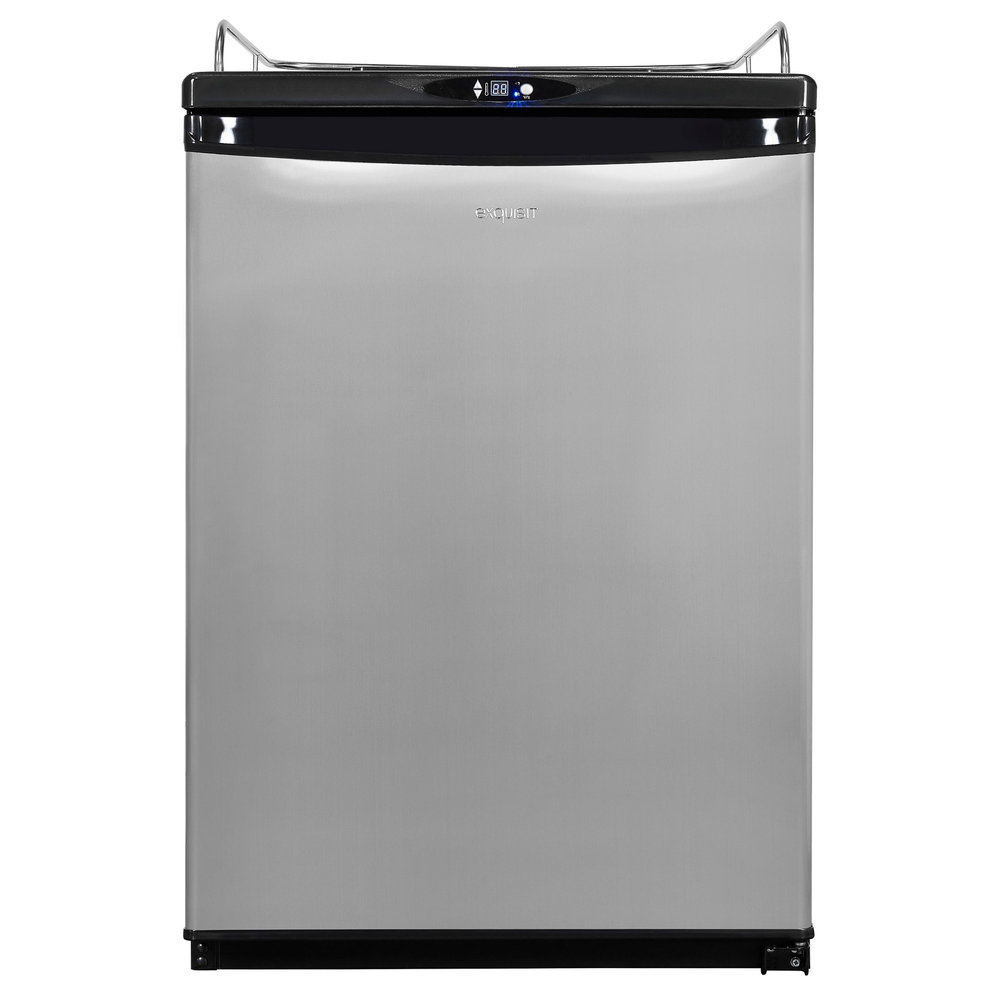 Exquisit Vatenkoeler | Zwart/rvs | 1x 50l | +2°c/+10°c | Statisch | 66w | 615x620x890/980(h)mm