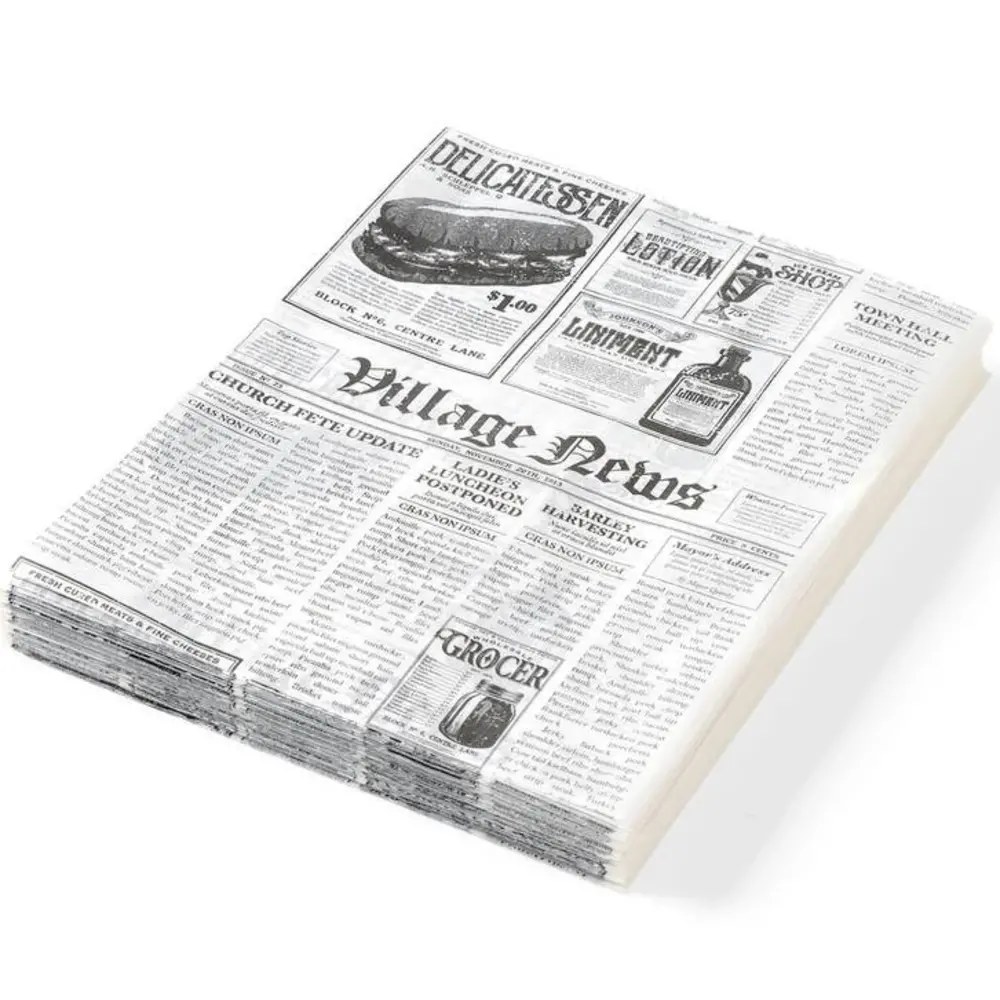 Hendi Vetvrij Papier | Krantenprint | 500 Stuks | 250x200mm