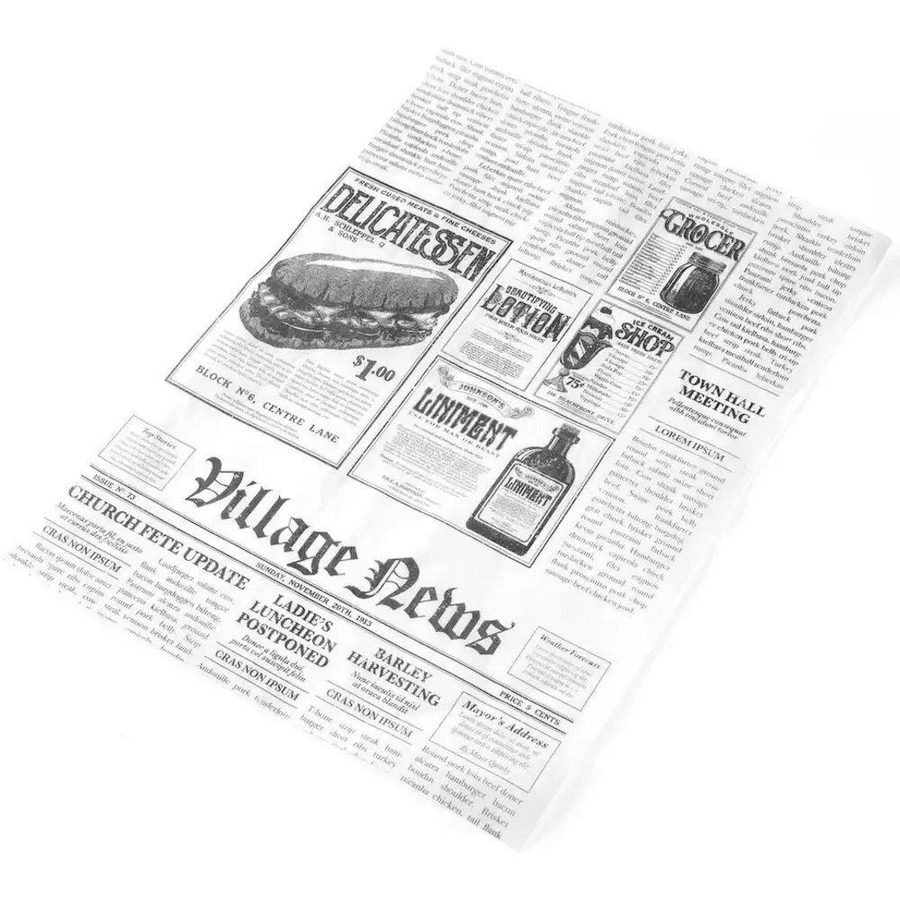 Hendi Vetvrij Papier | Krantenprint | 500 Stuks | 350x250mm