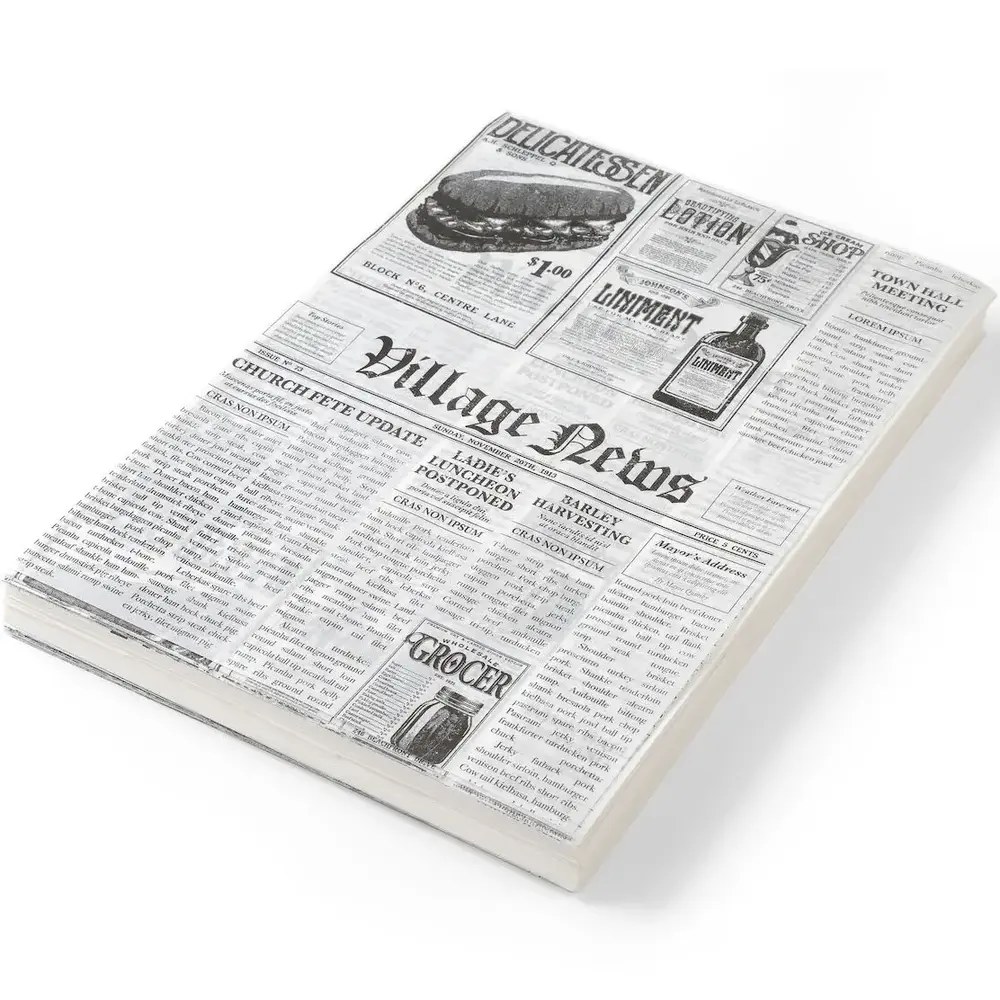 Hendi Vetvrij Papier | Krantenprint | 500 Stuks | 350x250mm