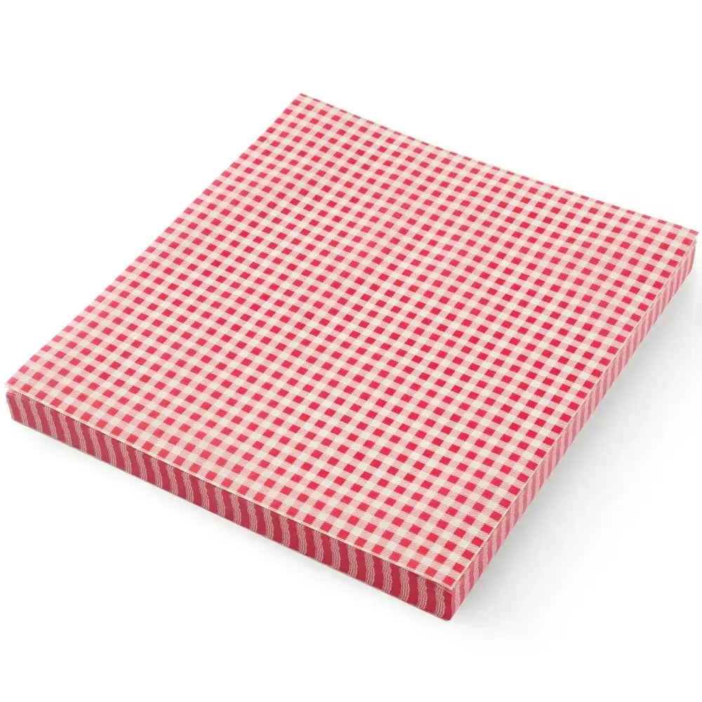 Hendi Vetvrij Papier | Rood-wit | 500 Stuks | 250x200mm