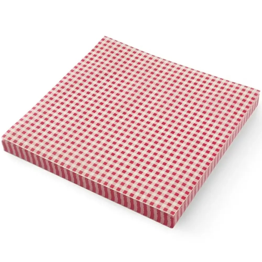 Hendi Vetvrij Papier | Rood-wit | 500 Stuks | 305x305mm