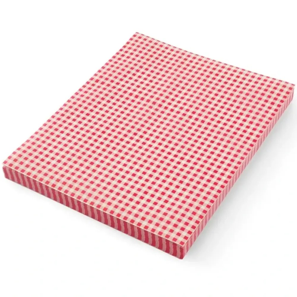 Hendi Vetvrij Papier | Rood-wit | 500 Stuks | 350x250mm