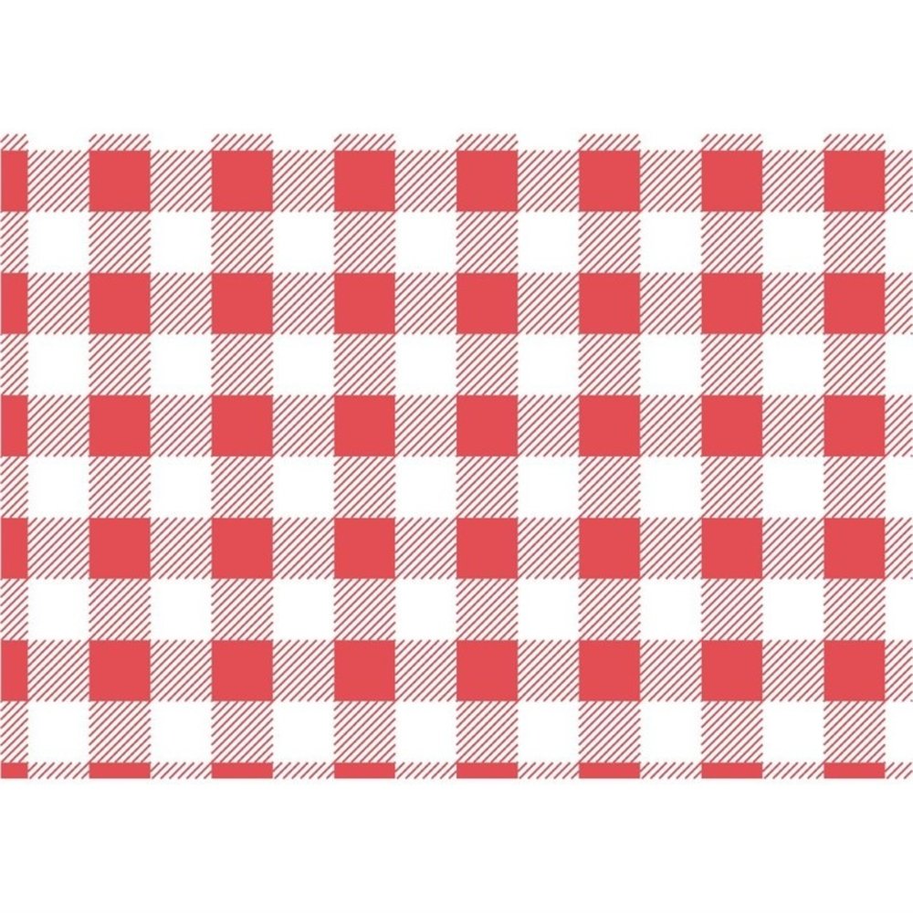 Gastronoble Vetvrij Rood Gingham Papier 25x25cm | 200 Stuks