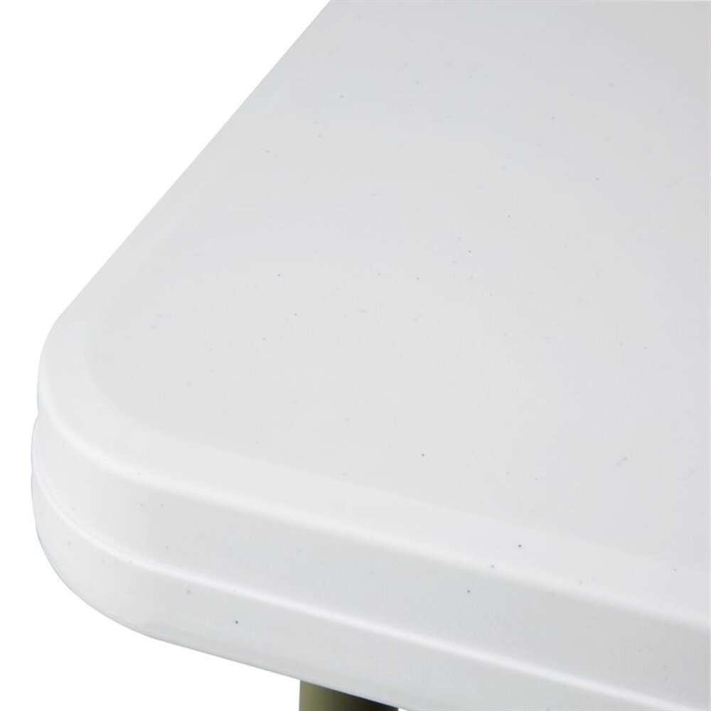 Bolero Inklapbare Buffettafel | Kunststof/staal | Wit Blad | Grijs Frame | In-/outdoor | 860x860x740(h)mm