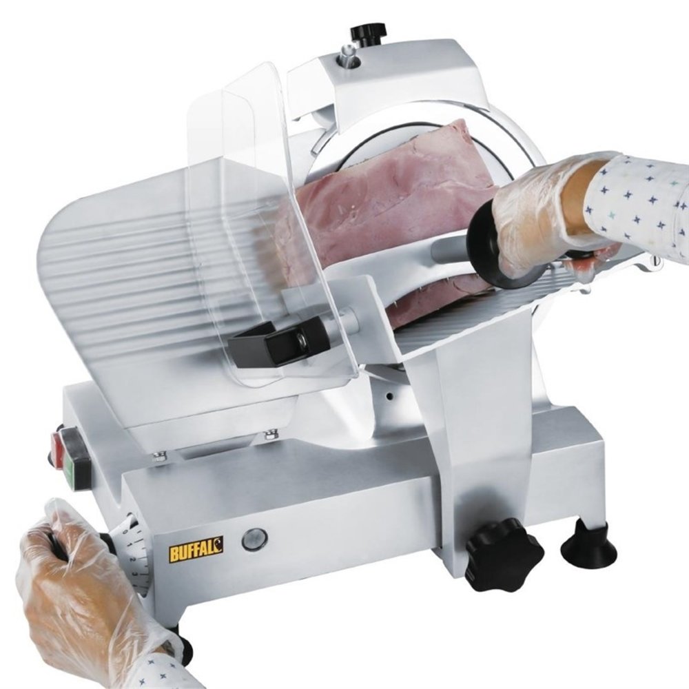 Buffalo Vleessnijmachine 22cm Snijblad | 120w | 445x445x457(h)mm
