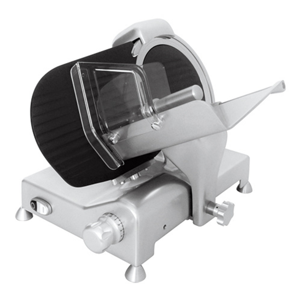 Caterchef Vleessnijmachine ø250mm | 300w | Traploos Instelbare Snijdikte 0-15mm | 455x535x395(h)mm
