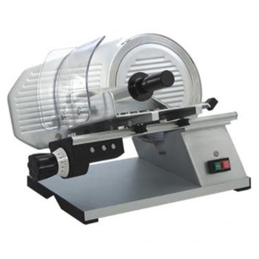 Caterchef Vleessnijmachine ø275mm | 220w | Traploos Instelbare Snijdikte 0-16mm | 425x535x405(h)mm