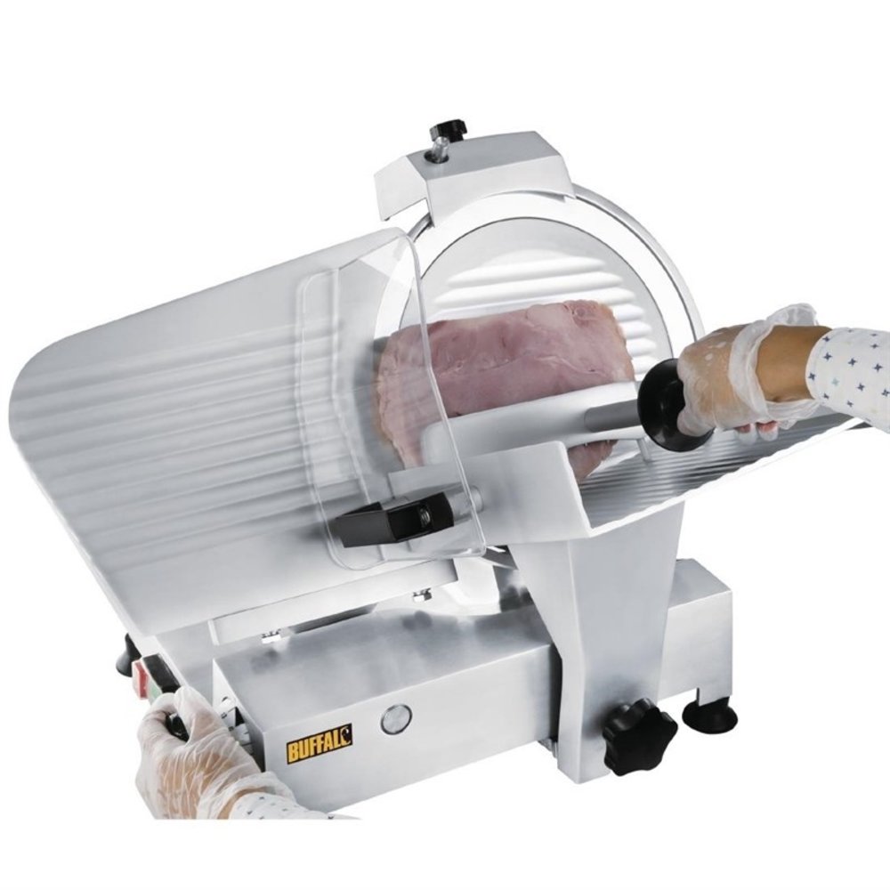 Buffalo Vleessnijmachine 30cm Snijblad | 180w | 500x450x585(h)mm