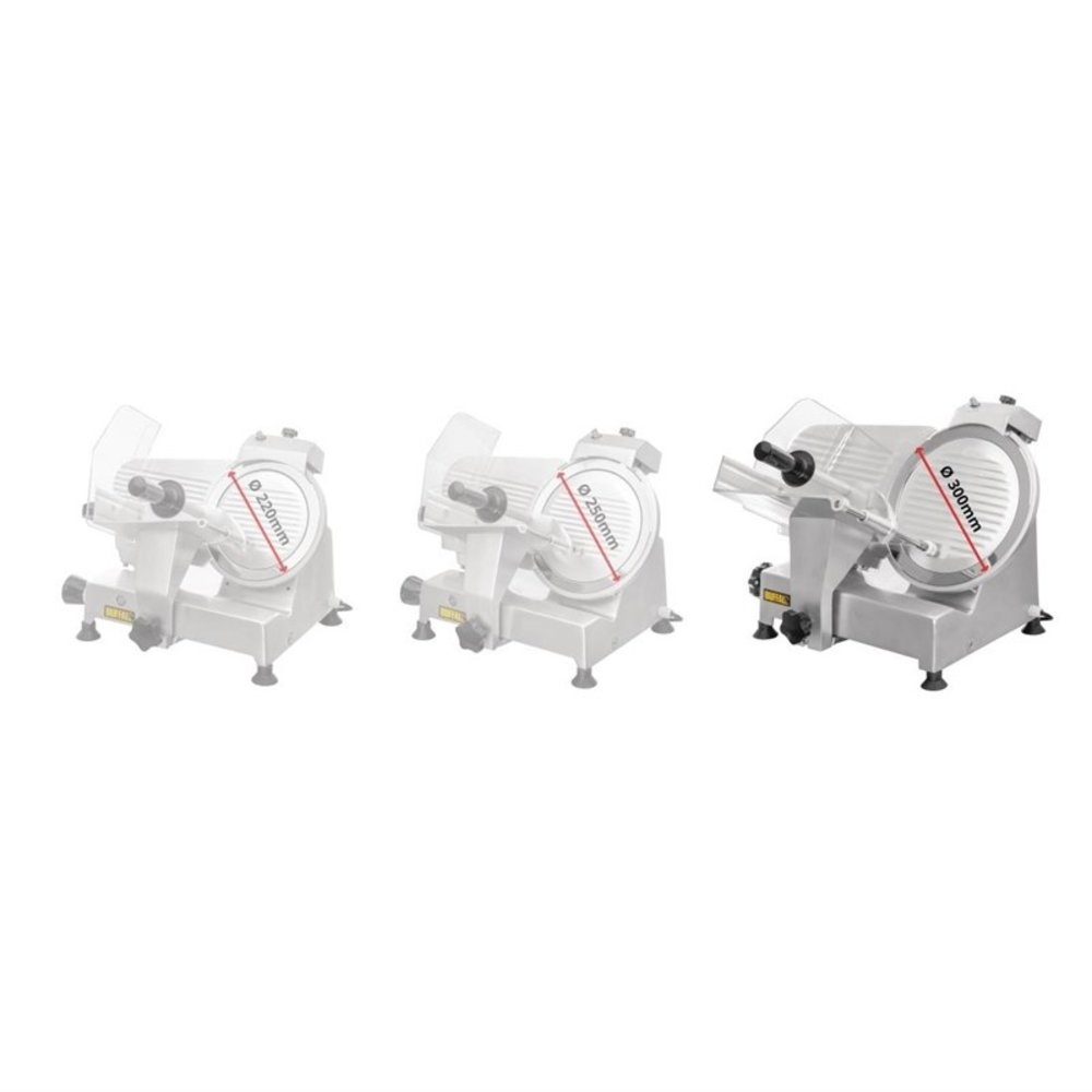 Buffalo Vleessnijmachine 30cm Snijblad | 180w | 500x450x585(h)mm