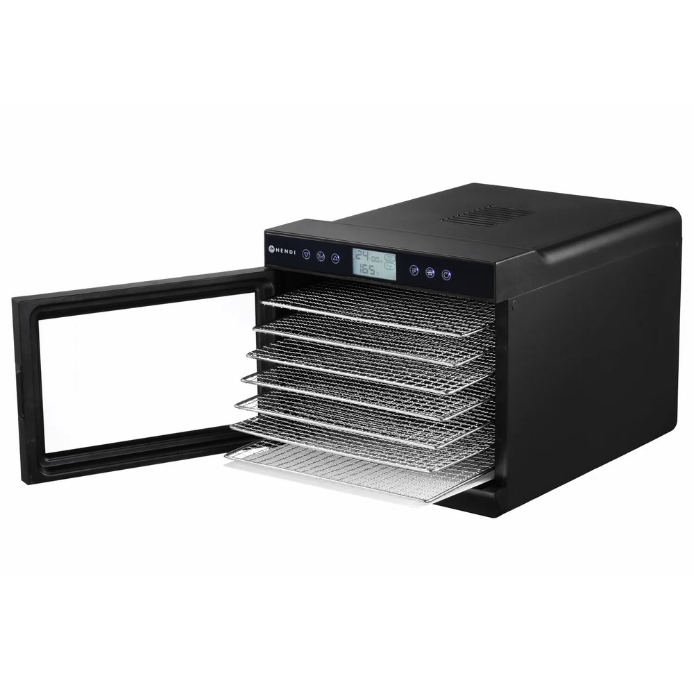 Hendi Voedseldroger | Kitchenline | 7 Niveaus (305x330mm) | 35°c/70°c | 0.5kw (230v) | 345x450x315(h)mm