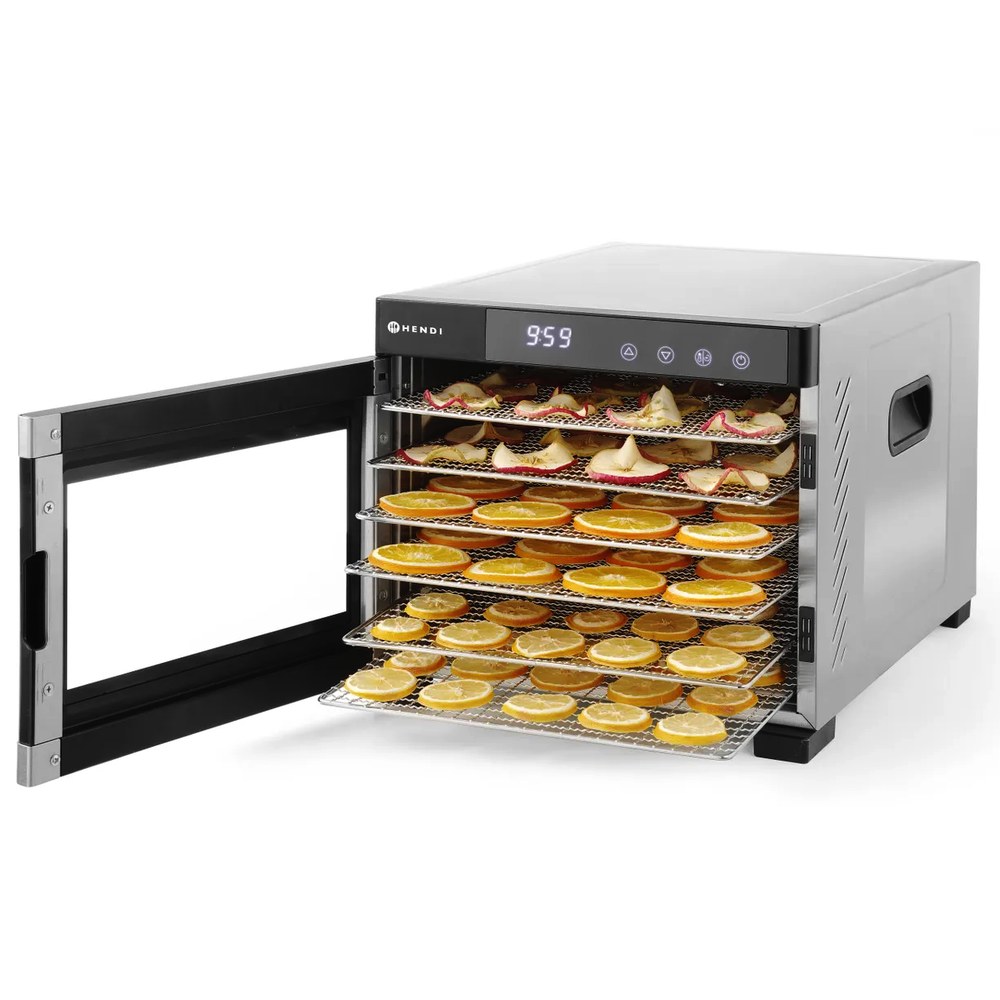 Hendi Voedseldroger | Profiline | 6 Niveaus (305x330mm) | 35°c/75°c | 0.65kw (230v) | 340x450x311(h)mm