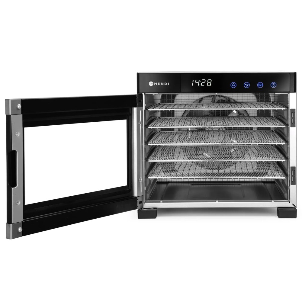 Hendi Voedseldroger | Profiline | 6 Niveaus (305x330mm) | 35°c/75°c | 0.65kw (230v) | 340x450x311(h)mm