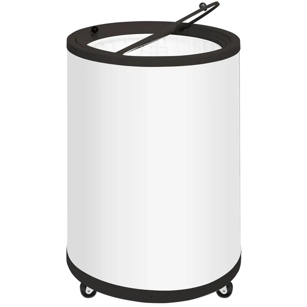 Tefcold Vriesemmer | 80l | Wit | -12°c/-22°c | Statisch | Klapdeksel | Wielen (geremd) | ø567x830(h)mm