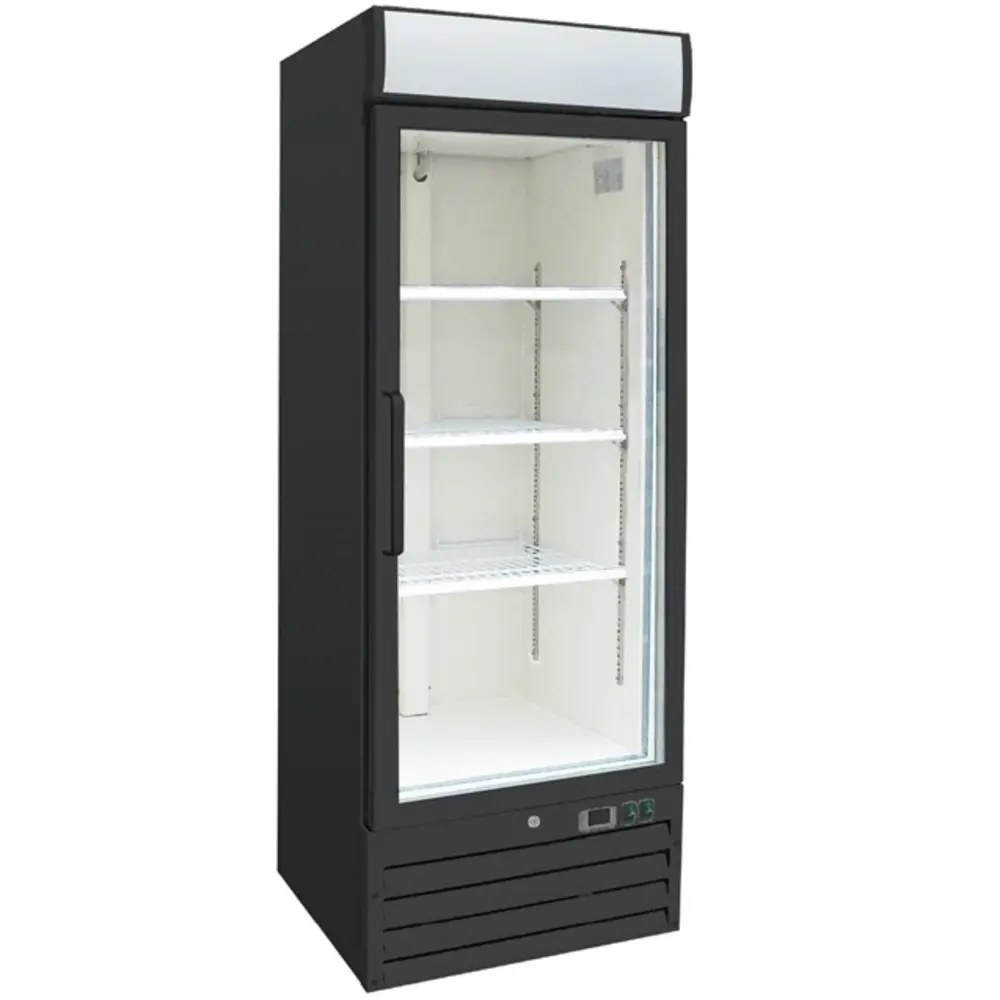 Gastro-inox Vrieskast | 1200l | Zwart | -18°c/-20°c | Geforceerd | Draaideuren | Wielen | 1370x720x2095(h)mm