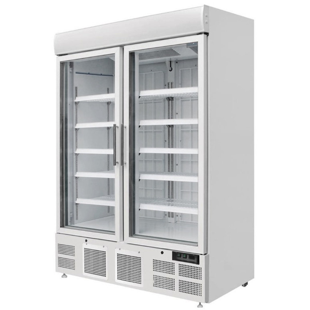 Polar Vrieskast | G-serie | 920l | Wit | -18°c/-22°c | Statisch + Ventilator | Draaideuren | Wielen | 1370x720x2022(h)mm