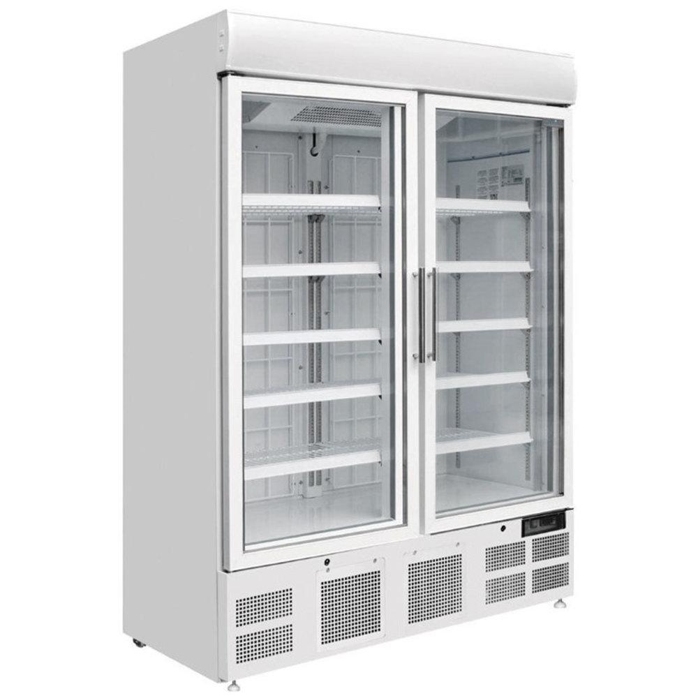 Polar Vrieskast | G-serie | 920l | Wit | -18°c/-22°c | Statisch + Ventilator | Draaideuren | Wielen | 1370x720x2022(h)mm