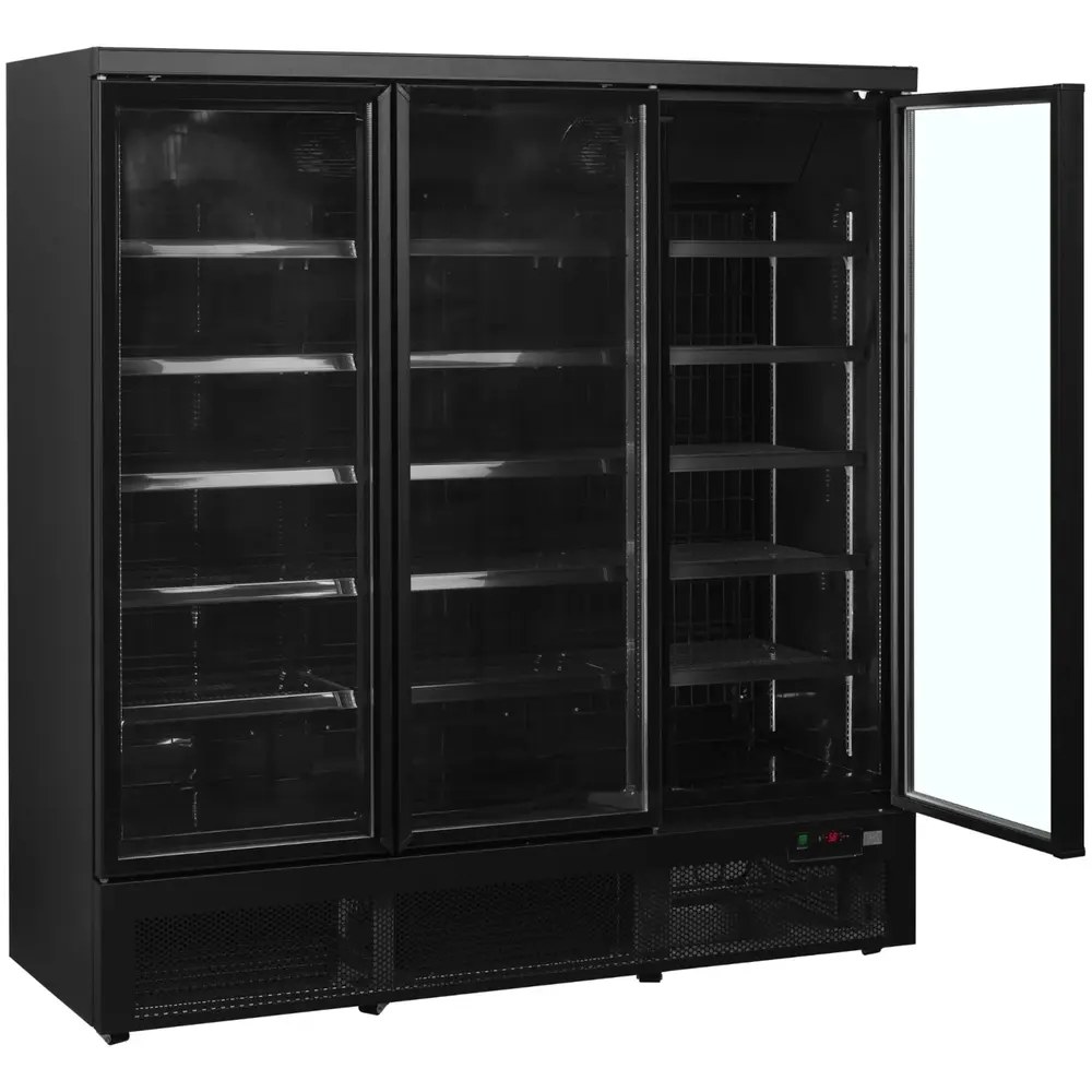 Tefcold Vrieskast | Atom Maxi | 1563l | Zwart | -18°c/-22°c | Geforceerd | Draaideuren | Wielen | 1880x760x2003(h)mm