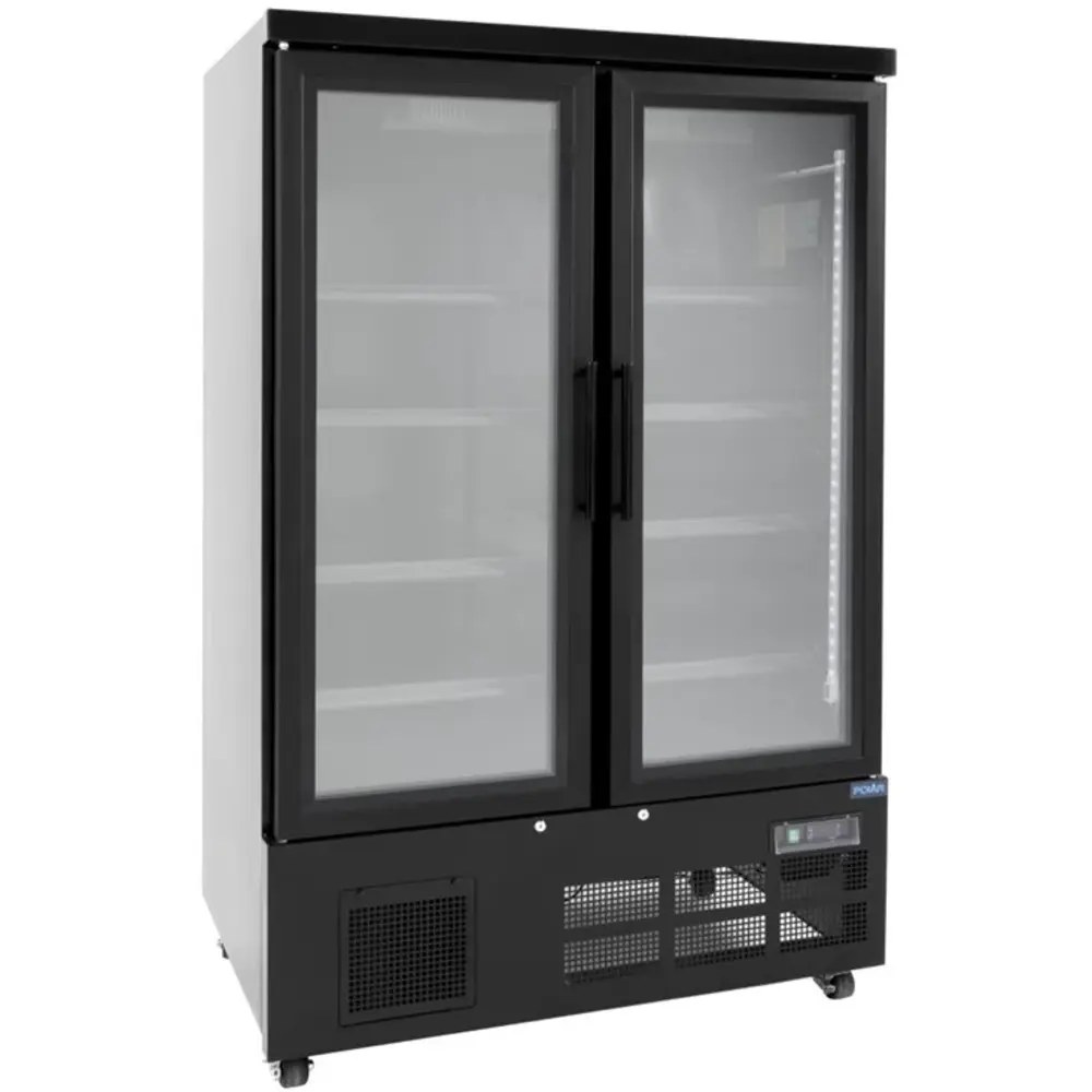 Polar Vrieskast | G-serie | 744l | Zwart | -18°c/-22°c | Geforceerd | Draaideuren | Wielen (geremd) | Rgb Led | 1220x764x1963(h)mm
