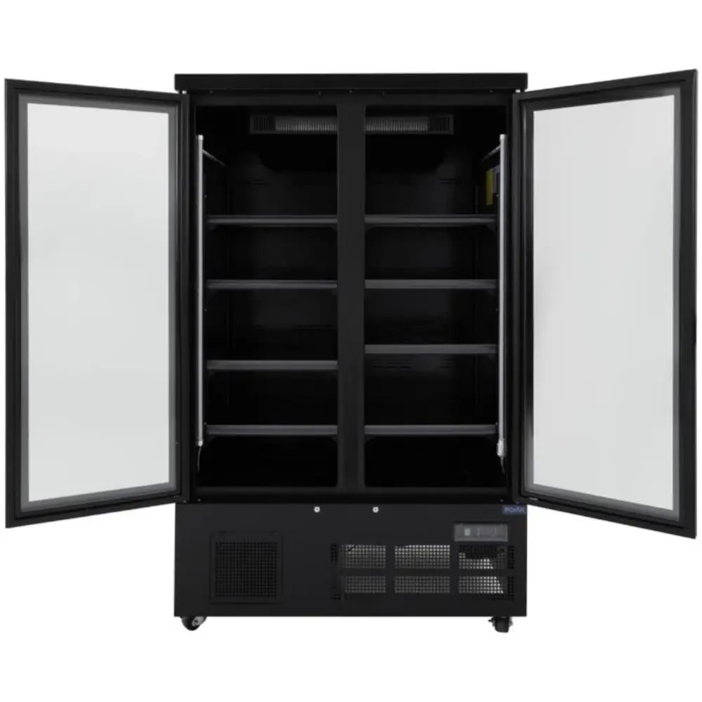 Polar Vrieskast | G-serie | 744l | Zwart | -18°c/-22°c | Geforceerd | Draaideuren | Wielen (geremd) | Rgb Led | 1220x764x1963(h)mm